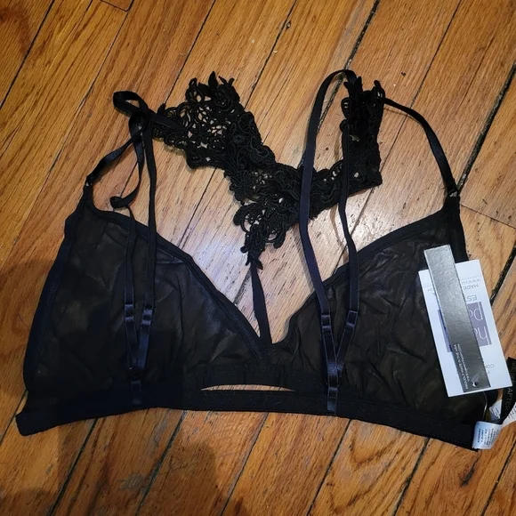 Dark‎ Romantic Goth Victorian Hanky Panky Roxie Bralette sz large NWT Witchycore - Picture 5 of 9